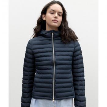 Plumífero acolchado de mujer Ecoalf Atlantic negro con cremallera
