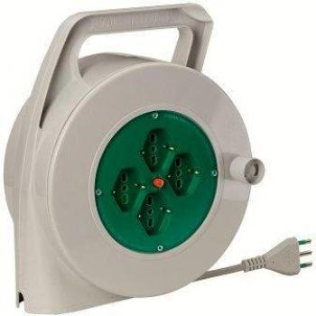 Prolunga enrollable Fanton de 20 metros con 4 tomas schuko de dos polos modelo 01351