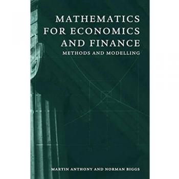 Mathematics for Economics and Finance: Methods And Modelling