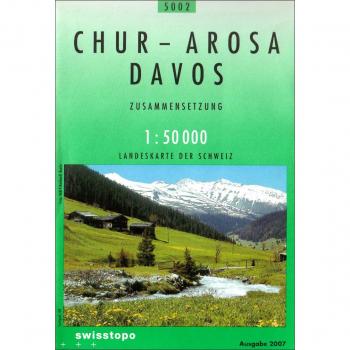 Mapa excursionista y topográfico Chur - Arosa - Davos 1:50.000 - Mapiberia f&b