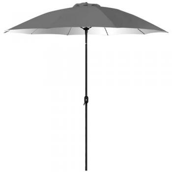 Sombrilla Urban Living Antracita con Interior Plateado 3 m
