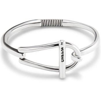 UNOde50 Youngster Silver Plated Horseshoe Hook Bracelet - Size M