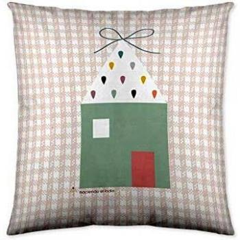 Haciendo el Indio S2800406 Funda de Cojín Lady Cat, 40 X 40 Cm
