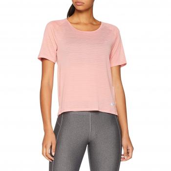 Nike Miler Camiseta, Mujer, Rush Pink/Heather/Reflective Silver, Extra-Large