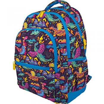 Mochila Escolar Rubber Dragons 33x46x22.5cm - Amplia y Cómoda para Niños y Niñas - Diseño Pop Up Oficial