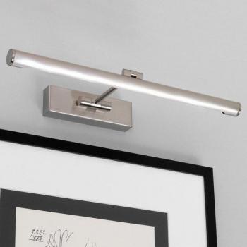 Aplique de pared LED Goya 460 en níquel cepillado, 7,1W, 821lm, luz extra cálida