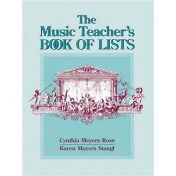 Libro de Listas para Profesores de Música en Formato Tapa Blanda por Karen Meyers Stangl