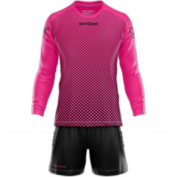 Givova Kit de Portero Manchester Conjunto KITP008-0610, incluye camiseta de manga larga, pantalones largos y medias, fabricado en material ligero y transpirable, diseño moderno con logo Givova, disponible en varias tall
