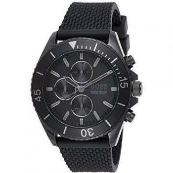 Hugo Boss Mens Chronograph Quartz Watch with Silicone Strap 1513699