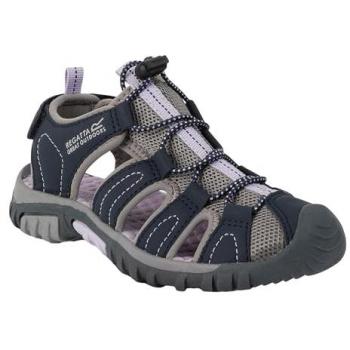 Regatta Westshore Lightweight Kids' Walking Sandals - Navy Lilac Frost, Size UK Junior 1