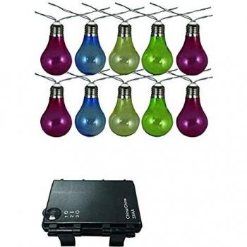 Guirnalda Decorativa Bombillas Colores a pilas IL951110 LUXFORM
