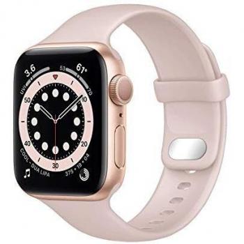 Lobnhot Correa compatible con Correa Apple Watch 41mm 38mm 40mm ,pulsera de repuesto de silicona deportiva suave con iWatch Series 7 SE 6 5 4 3 2 1 para mujeres hombres