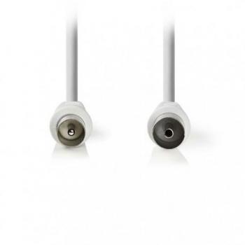 Cable Coaxial NEDIS 90dB IEC Macho - IEC Hembra 20m Blanco