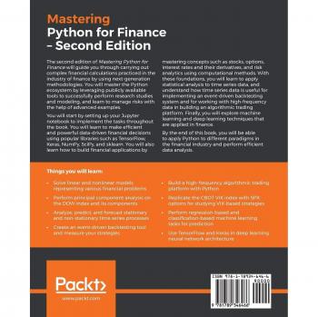 Dominando Python para Finanzas: Implementación de aplicaciones estadísticas financieras avanzadas utilizando Python, 2ª Edición