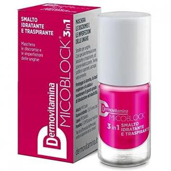 Dermovitamina Micoblock 3 in 1 Smalto Idratante e Traspirante Colore Fucsia, 5ml