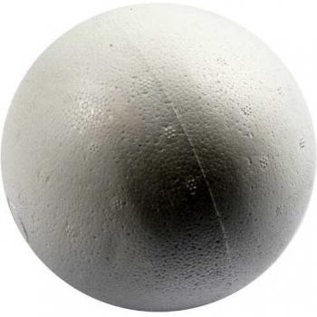 Bolas Decorativas de Poliestireno, 12 cm, Blancas, 25 Piezas