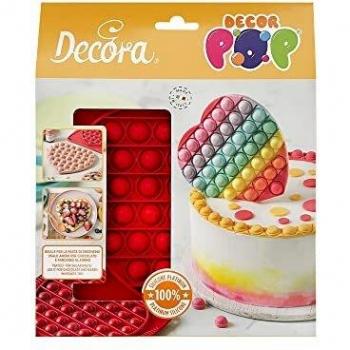 DECORA 9260422 DECORPOP MOLDE DE SILICONA CORAZÓN19 X 17 CM