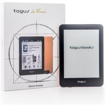eReader Tagus Da Vinci 2017 6'' E-ink Carta, Coverlens con luz frontal, 8 GB