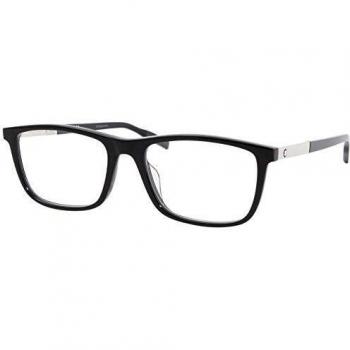 Montblanc Gafas anteojos MB0021O 005 marco negro de plástico del tamaño de 57 mm de gafas de hombre
