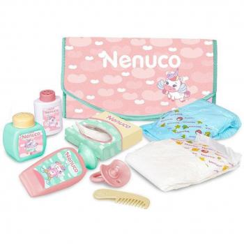 Nenuco - Bolso Cambiador con Accesorios de Juguete, Incluye Pañales y Productos de Cuidado para Muñecos, Recomendado para Niños a Partir de 2