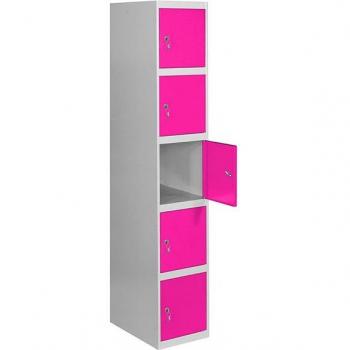 Taquilla metálica desmontable SIMONLOCKER PROF. 5 puertas 1/5 400 Init GR/RS - Simon Rack