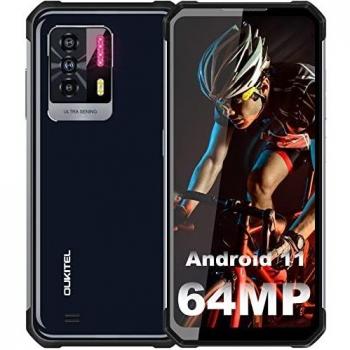 OUKITEL WP17 Móvil Libre Resistente, 8300mAh Batería, 6.78 FHD+ Rugged Smartphone, 64MP Triple Cámara, 8GB+128GB Ocho núcleos, Android 11, Impermeable IP68 Telefono Movil Robusto, Dual SIM 4G/OTG/NFC