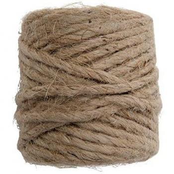 Windhager Cordón de Yute Hilado de Yute Hilado de Yute Cordón de encuadernación, Natural, 4 mm x 50 m, 06158