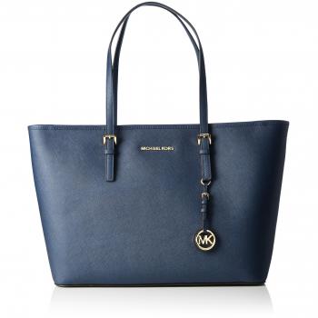 Michael Kors 30T5GTVT2L406 Jet Set Travel Bolsa de Tela para la Playa, Color Navy