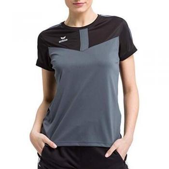 Erima Squad Women's Short Sleeve T-shirt Black / Slate Grey 42