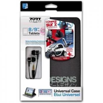 Port Urban Pack - Funda con Soporte para Tableta de 9, Negro