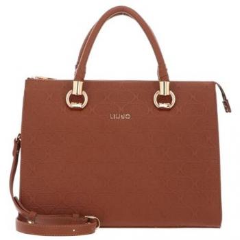 Liu Jo Women's Brown Satchel Shoulder Bag with Double Handles and Crossbody Strap