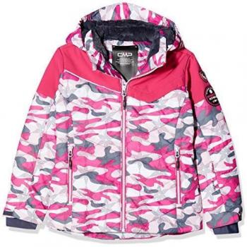CMP Wattierte 5000 Twill Skijacke Chaqueta, Niñas, Strawberry-Rose-Asphalt, 140