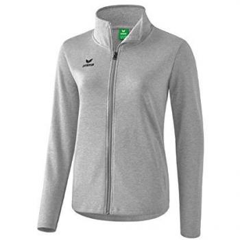 Erima Women's Casual Sweat Jacket - Light Grey - Size 36