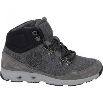 Cómoda Botín deportivo mujer JOSEF SEIBEL Noih-56 en lana merino gris con Membrana Ipermeable Top Dry Tex, resistente al viento y transpirable, plantilla móvil, altura tacón bajo (1