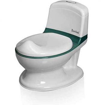 Orinal de Aprendizaje con Sonido Pippe Verde y Blanco Baninni