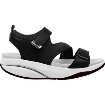 MBT Sandalias Aza W Negras para Mujer - Suela Nivel 3 Performance