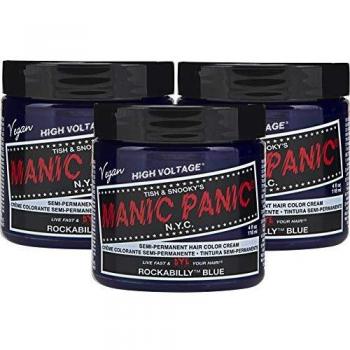 Manic Panic High Voltage Semi Permanent Hair Colour Cream - Rockabilly Blue 118ml