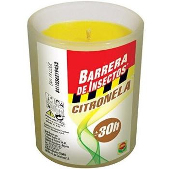Compo Barrera Repelente Barrera de Insectos Vela de citronela antimosquitos y Moscas, Perfumada, Cristal, hasta 30h, Multicolor, 130 g, 2194502011