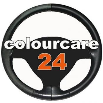 Colourcare24 kit Alfa Romeo - Kit de restauración cuero de fácil aplicación usura de volantes e pepita y otros articulos de piel, renovación de color negro descolorado 30 ml