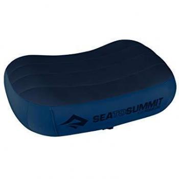 Sea to Summit Aeros Premium Inflatable Camping Pillow, Large Navy - Inflatable travel pillow, Soft & Comfy Brushed 50D Polyester, Lock System, Ultra-Sil Stuff Sack, Dimensions: 42 x 30 x 13cm,