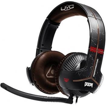 Thrustmaster Y-350X DOOM EDITION - Auriculares - XboxOne / PC - Sonido 7.1 - Micrófono con discriminación de voz, desmontable y ajustable