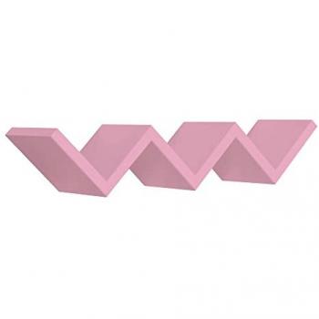 Estante de pared moderno decorativo Saetta color rosa 56 cm