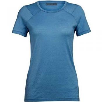 Icebreaker Nature Dye Galen SS Crewe Top Women, True Indigo lt 2020 - Camiseta de Manga Corta, Color True Indigo lt, tamaño Medium