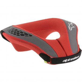 Alpinestars Sequence Youth Neck Brace Red - Size: M - male; Alpinestars Sequence Youth Neck Roll - S/M, Black / Red