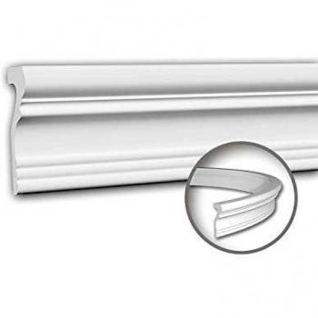 Moldura Flexible Decorativa Neoclásica Blanca 2 m Profhome 151355F