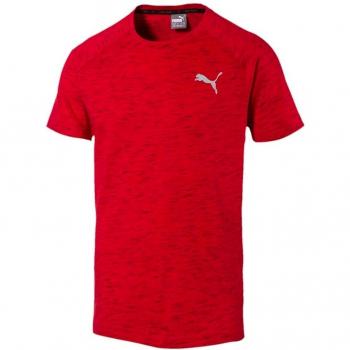 Puma evostripe spac eknit Camiseta de entrenamiento para hombre, color rojo y negro, tamaño XL - 56/58