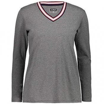 CMP Camiseta Manga Larga Woman Camiseta Gris Elástica Mezclado Jersey Ajustado - U804 Mel, 38