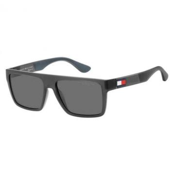 Tommy Hilfiger Rectangle Men's Matte Grey Polarized Sunglasses - One Size