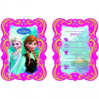 Procos- Disney Princess Invitaciones Frozen - 6 Piezas, Multicolor
