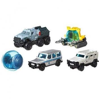 Jurassic World Matchbox Pack de 5 Coches Juguetes, Modelos Surtidos